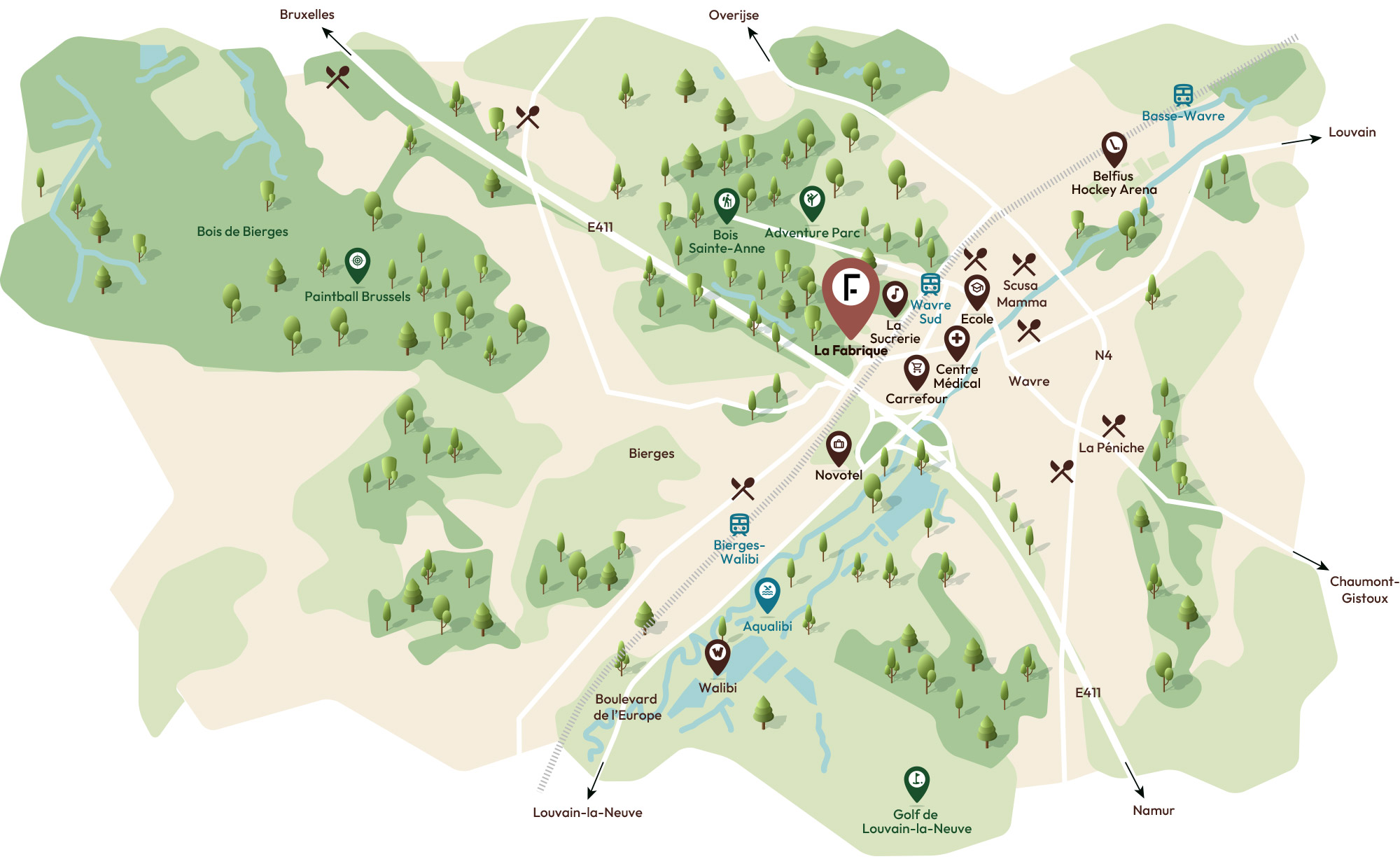Carte wavre